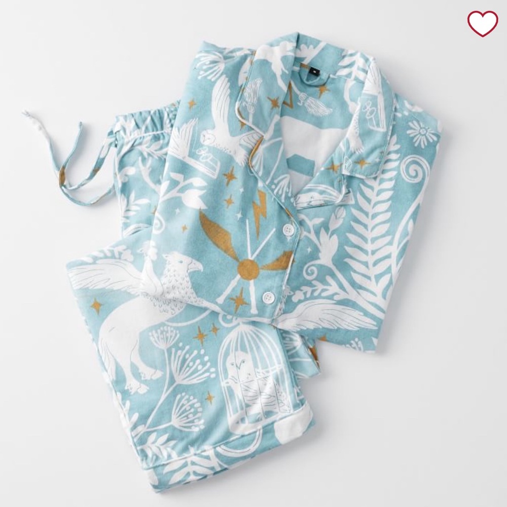 Pottery Barn Teen Harry Potter™ Magical Damask Organic Flannel Pajama Set